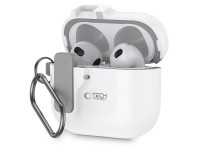 Tech-Protect Slim Hook Case for AirPods 4 - White Tech-Protect Slim Hook Case for AirPods 4 - White
