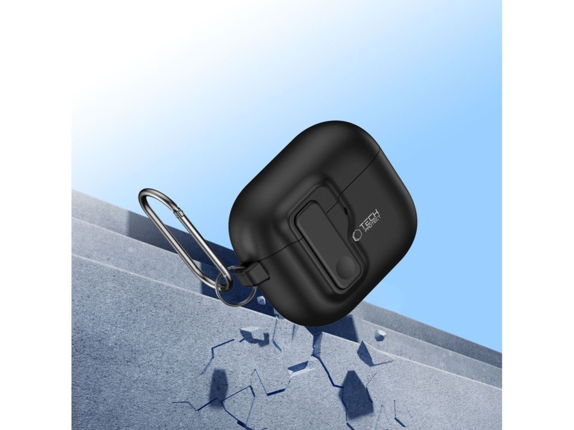Tech-Protect Slim Hook Case for AirPods 4 - Black