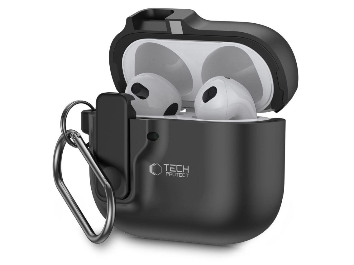 Tech-Protect Slim Hook Case for AirPods 4 - Black