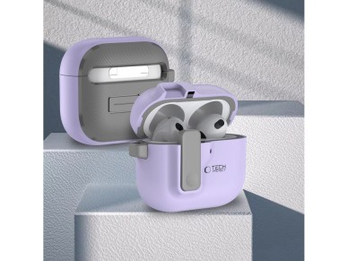 Tech-Protect Slim Hook Case for AirPods 4 - Purple Tech-Protect Slim Hook Case for AirPods 4 - Purple