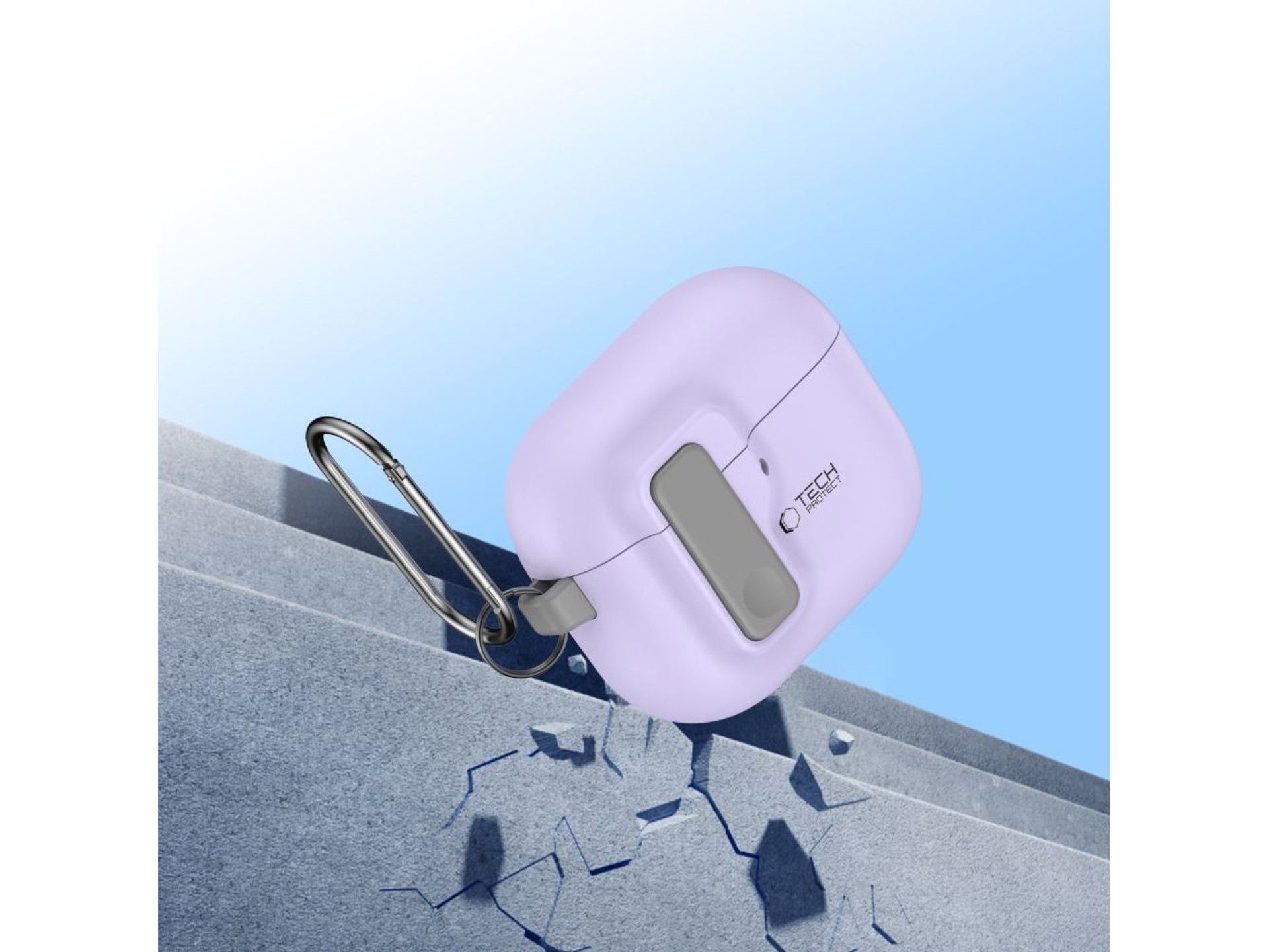 Tech-Protect Slim Hook Case for AirPods 4 - Purple