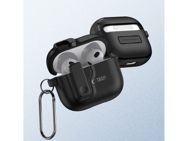 Funda Tech-Protect Slim Hook para AirPods 4 - Negra Funda Tech-Protect Slim Hook para AirPods 4 - Negra