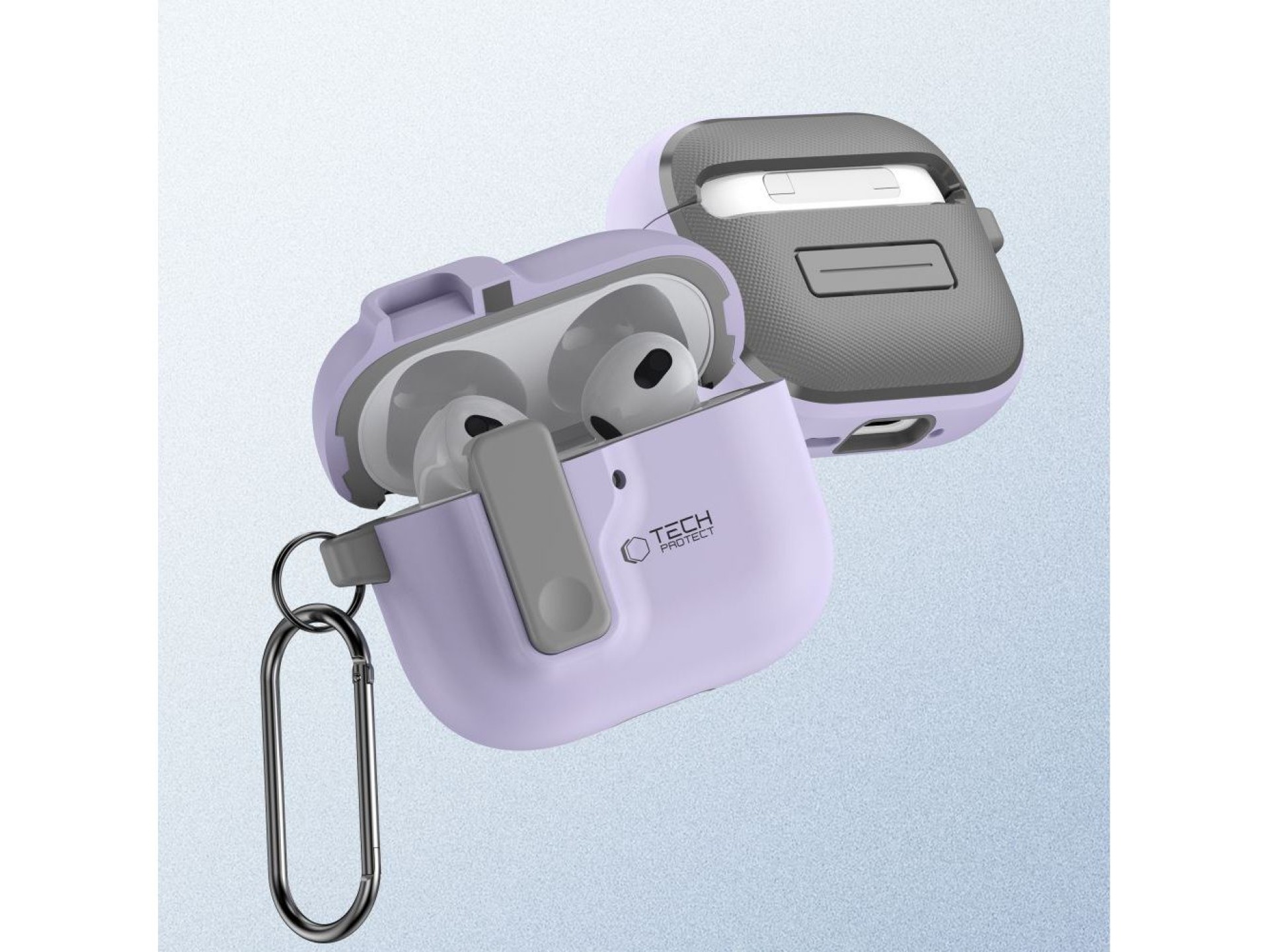 Tech-Protect Slim Hook Case for AirPods 4 - Purple