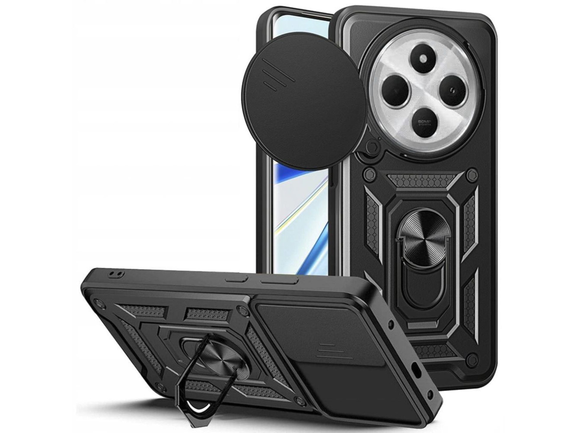 Capa Tech-Protect CamShield Pro para Xiaomi Redmi 14C / Poco C75 - Preta