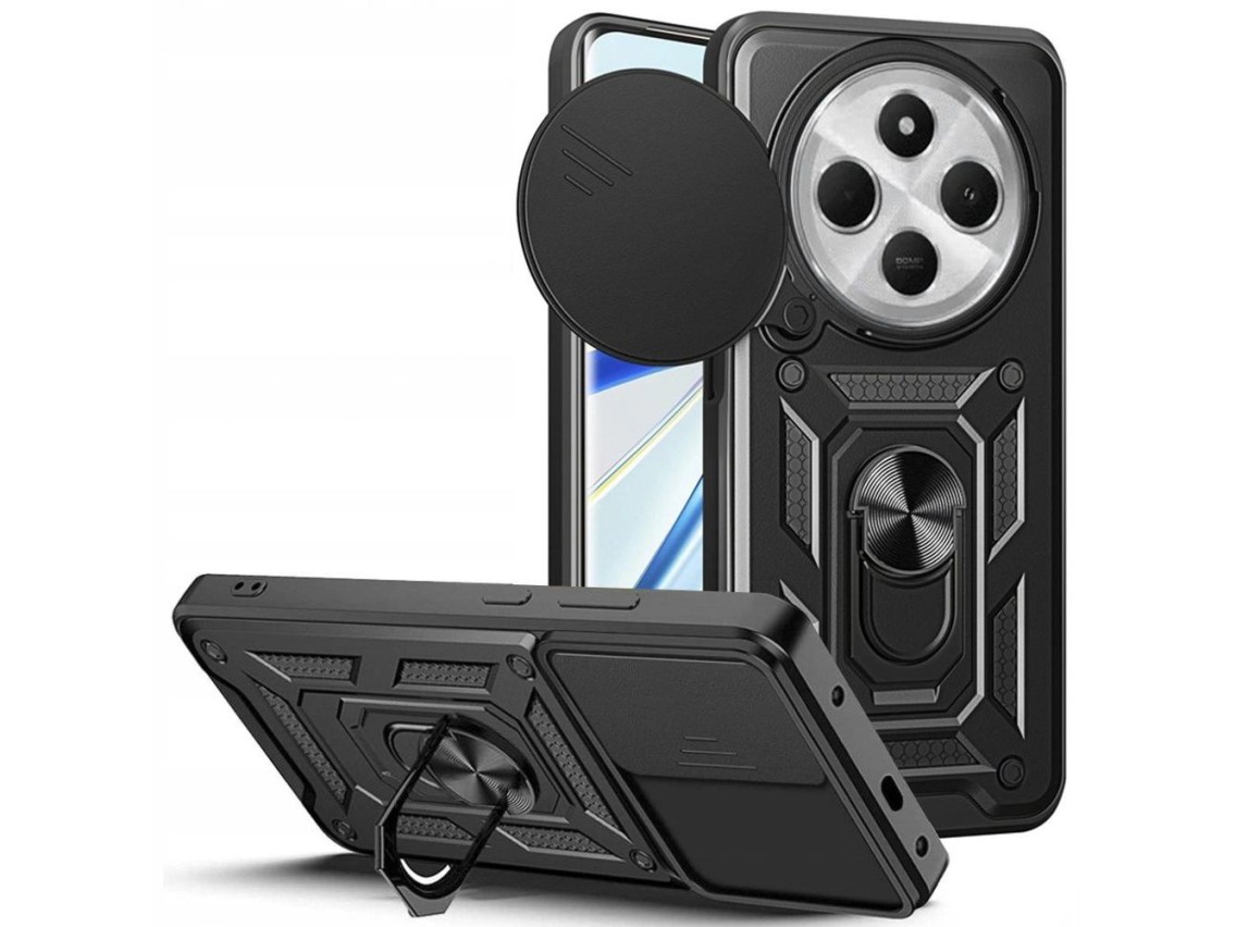 Capa Tech-Protect CamShield Pro para Xiaomi Redmi 14C / Poco C75 - Preta