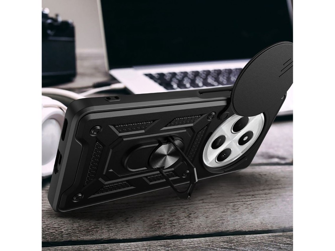 Capa Tech-Protect CamShield Pro para Xiaomi Redmi 14C / Poco C75 - Preta
