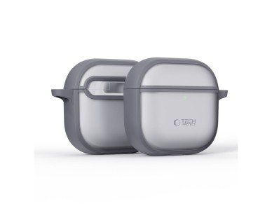 Tech-Protect Slim Hook Case for AirPods 4 - Gray Tech-Protect Slim Hook Case for AirPods 4 - Gray