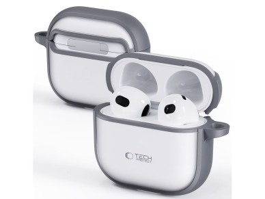 Tech-Protect Slim Hook Case for AirPods 4 - Gray Tech-Protect Slim Hook Case for AirPods 4 - Gray