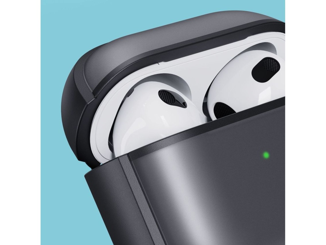 Funda Tech-Protect Slim Hook para AirPods 4 - Gris