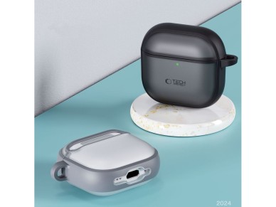 Tech-Protect Slim Hook Case for AirPods 4 - Gray Tech-Protect Slim Hook Case for AirPods 4 - Gray
