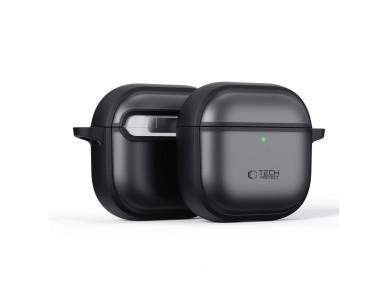 Tech-Protect Slim Hook Case for AirPods 4 - Black Tech-Protect Slim Hook Case for AirPods 4 - Black
