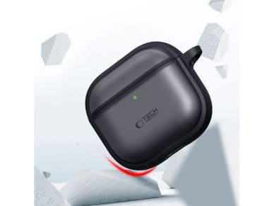 Tech-Protect Slim Hook Case for AirPods 4 - Black Tech-Protect Slim Hook Case for AirPods 4 - Black