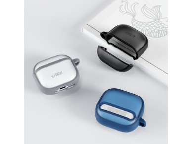 Tech-Protect Slim Hook Case for AirPods 4 - Black Tech-Protect Slim Hook Case for AirPods 4 - Black