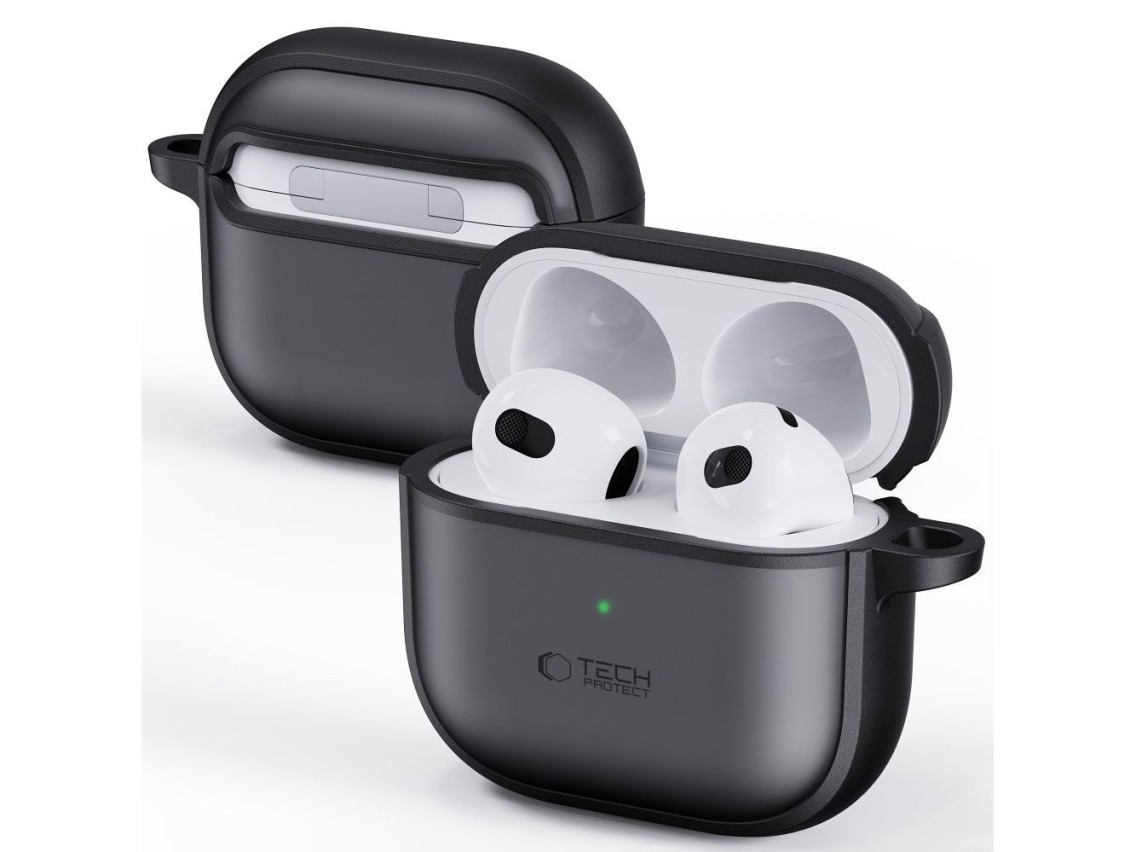 Capa Tech-Protect Slim Hook para AirPods 4 - Preta