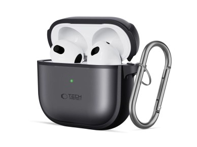 Tech-Protect Slim Hook Case for AirPods 4 - Black Tech-Protect Slim Hook Case for AirPods 4 - Black