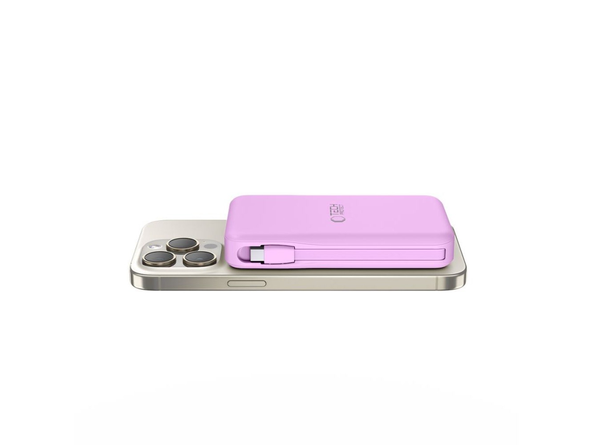 Batería externa Tech-Protect PB31 MagSafe de 10000 mAh - Morada