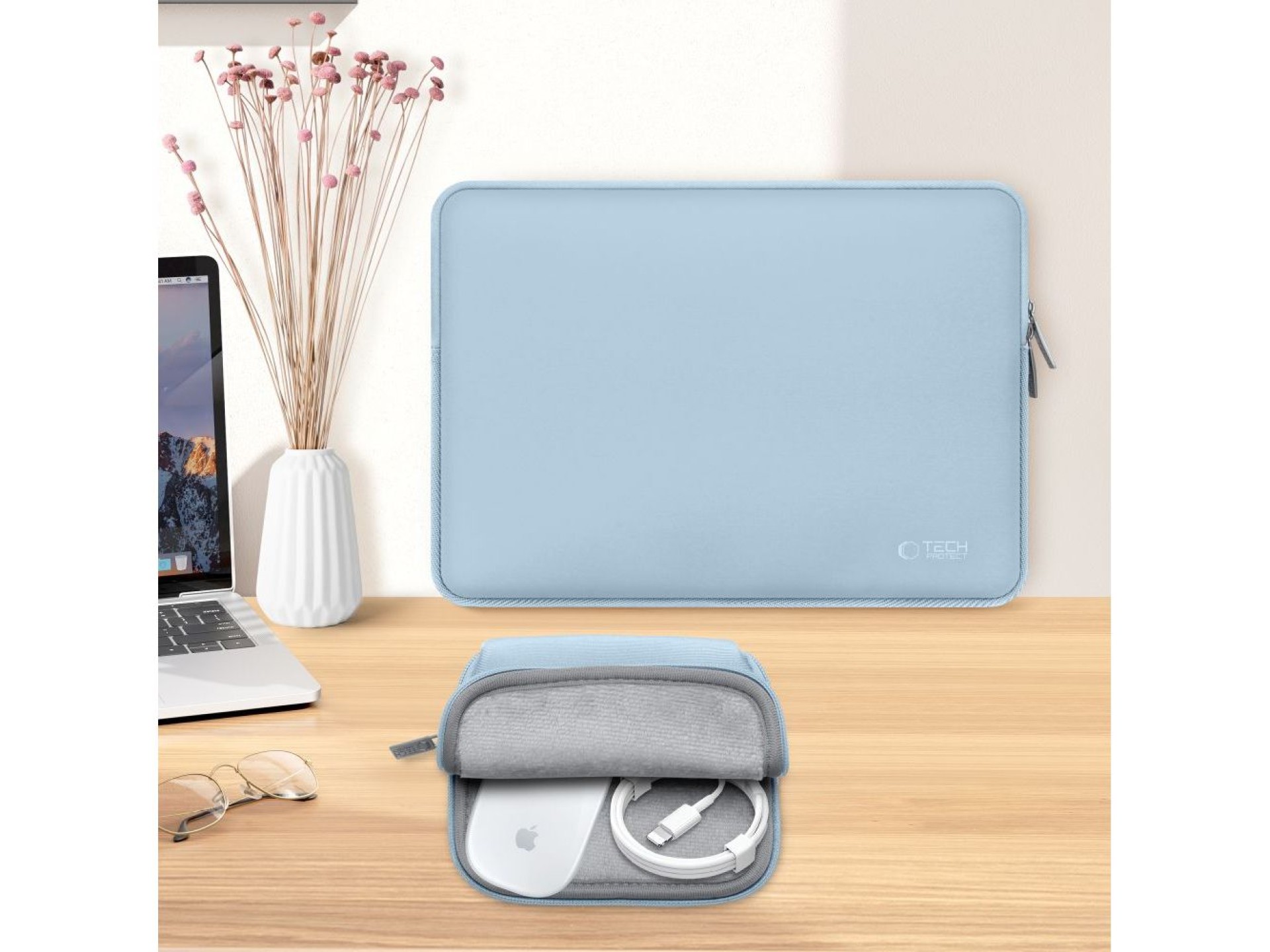 Bolsa para laptop Tech-Protect Neoslim de 15 a 16 polegadas - Azul