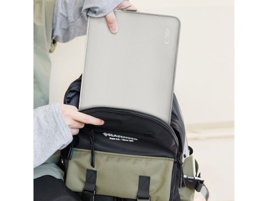 Bolsa para laptop Tech-Protect Neoslim de 15 a 16 polegadas - Cinza Bolsa para laptop Tech-Protect Neoslim de 15 a 16 polegadas - Cinza