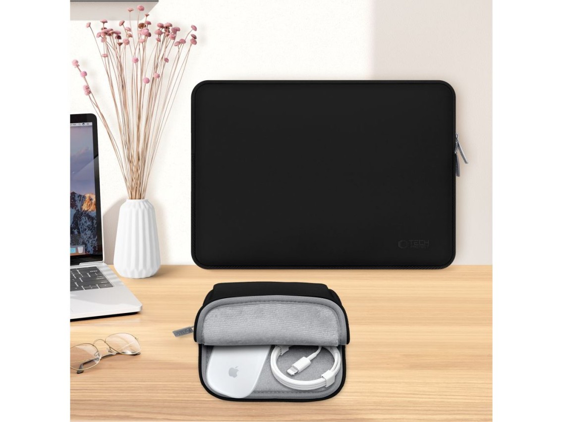 Bolsa para laptop Tech-Protect Neoslim de 15 a 16 polegadas - Preta
