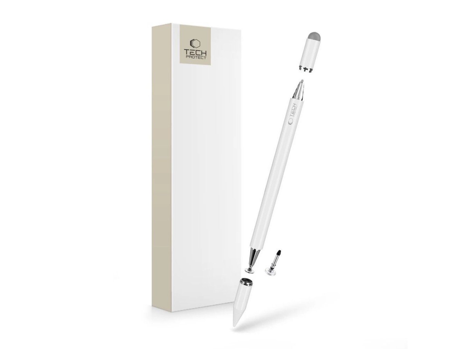 Lápiz óptico pasivo Tech-Protect USP200 de 3 puntas - Blanco