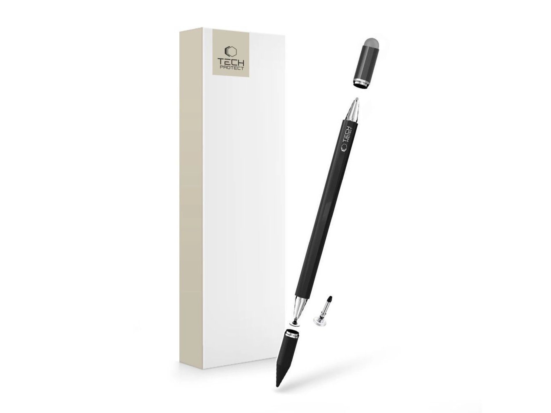 Lápiz óptico pasivo Tech-Protect USP200 de 3 puntas - Negro