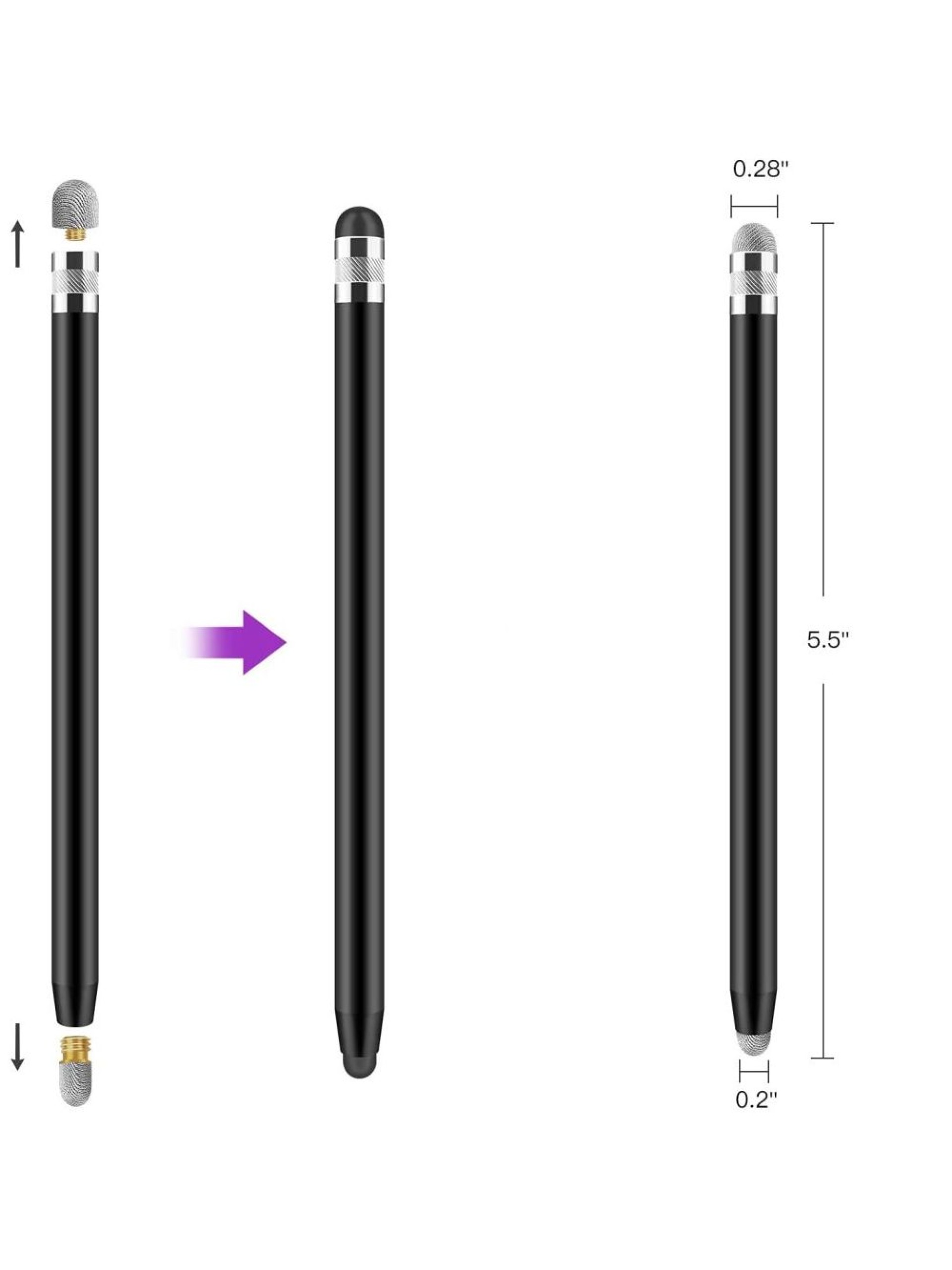 Lápiz táctil pasivo Tech-Protect USP100 de 4 puntas - Morado