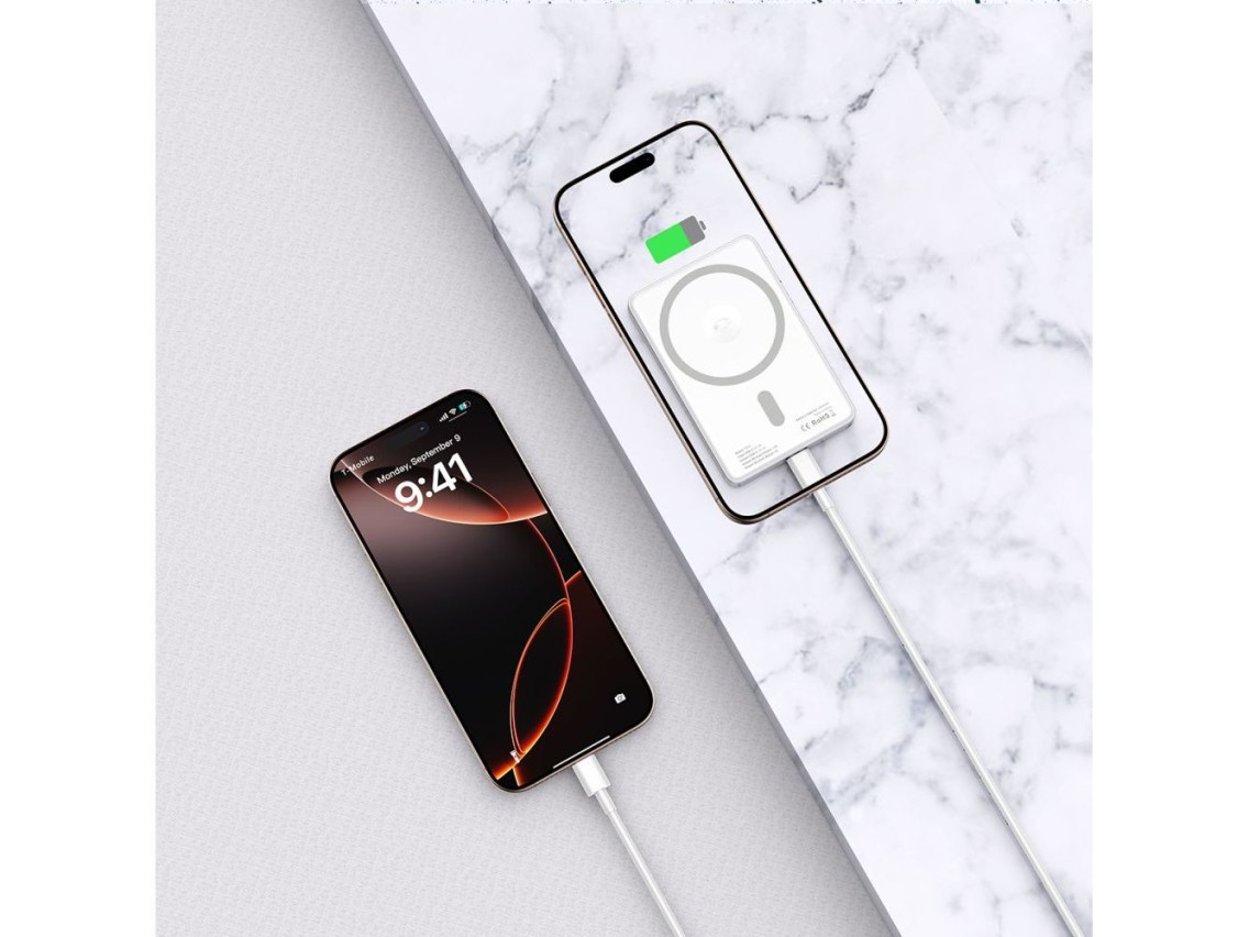 Powerbank Tech-Protect PB33 LifeMag MagSafe 5000 mAh - plateado