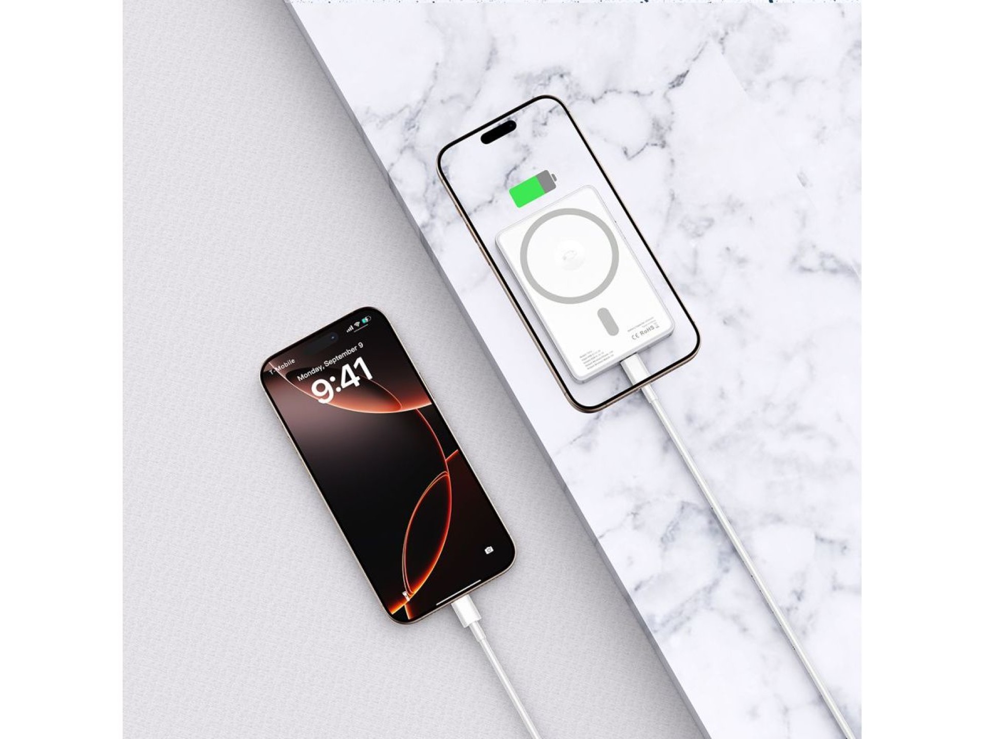 Powerbank Tech-Protect PB33 LifeMag MagSafe 5000 mAh - plateado