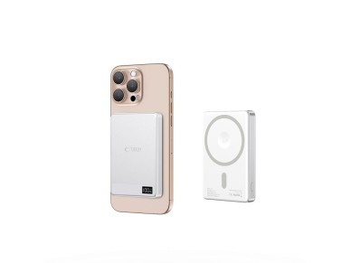 Powerbank Tech-Protect PB33 LifeMag MagSafe 5000mAH - silver Powerbank Tech-Protect PB33 LifeMag MagSafe 5000mAH - silver