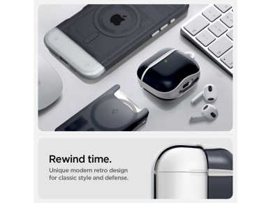 Funda Spigen Classic C1 para AirPods 4 - Grafito