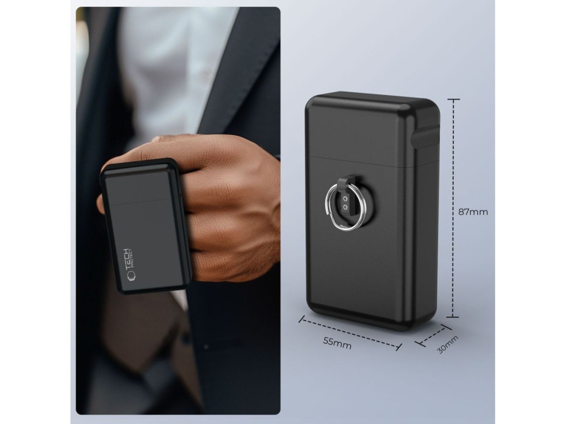 Tech-Protect KLR200 Metal Car Key Case RFID Blocking - Black