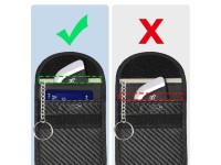 Tech-Protect KLR100 RFID Blocking Car Key Case - Black - Carbon