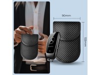 Tech-Protect KLR100 RFID Blocking Car Key Case - Black - Carbon