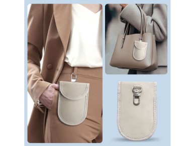Tech-Protect KLR100 RFID Blocking Car Key Case - Beige