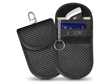Tech-Protect KLR100 RFID Blocking Car Key Case - Black - Carbon