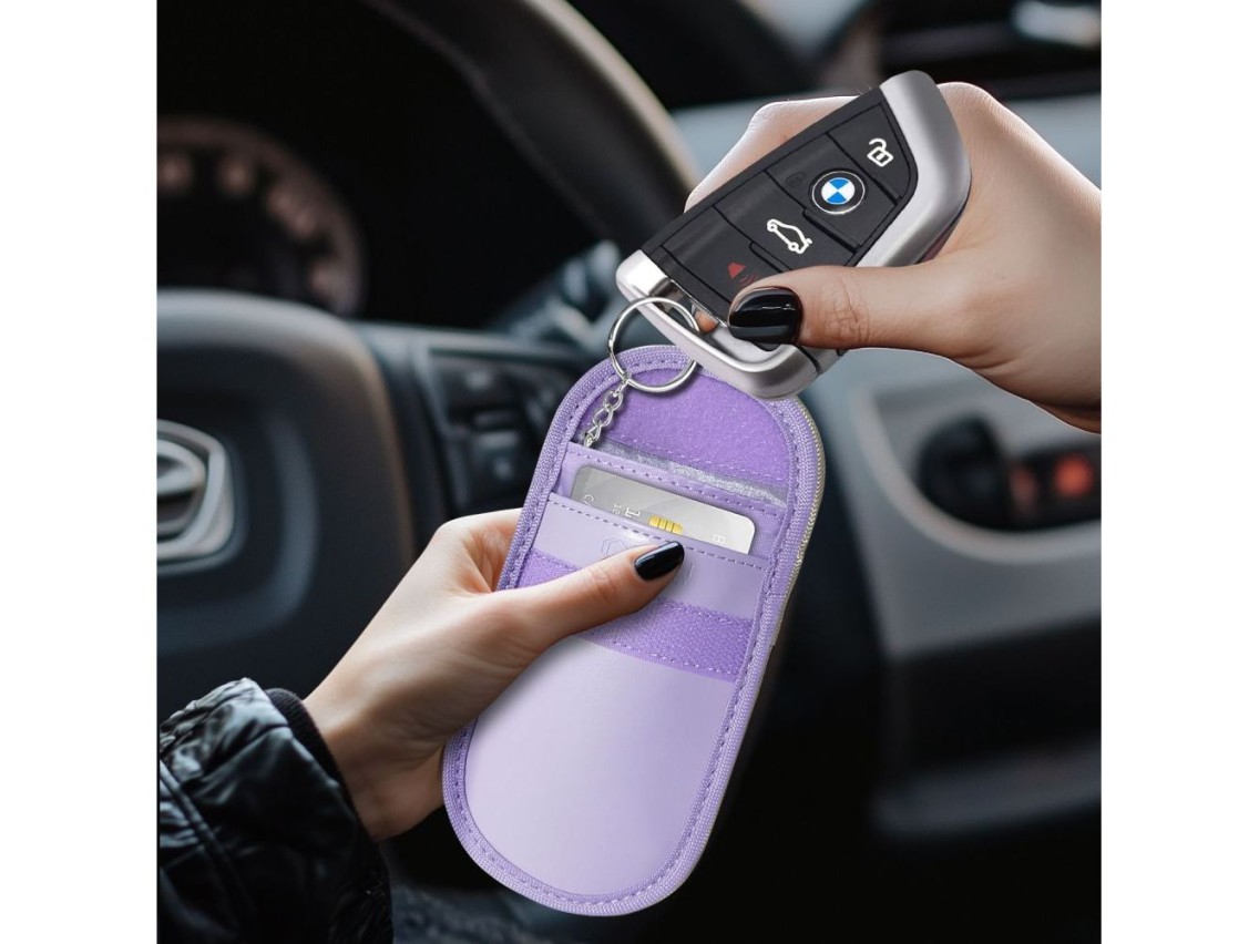 Tech-Protect KLR100 RFID Blocking Car Key Case - Purple