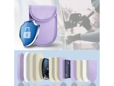 Tech-Protect KLR100 RFID Blocking Car Key Case - Purple
