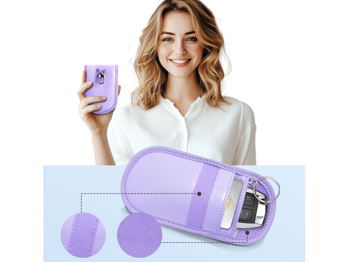 Tech-Protect KLR100 RFID Blocking Car Key Case - Purple