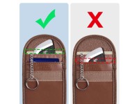 Capa para chave de carro Tech-Protect KLR100 com bloqueio RFID - Marrom