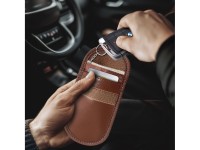 Capa para chave de carro Tech-Protect KLR100 com bloqueio RFID - Marrom
