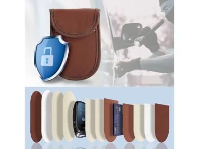 Capa para chave de carro Tech-Protect KLR100 com bloqueio RFID - Marrom Capa para chave de carro Tech-Protect KLR100 com bloqueio RFID - Marrom