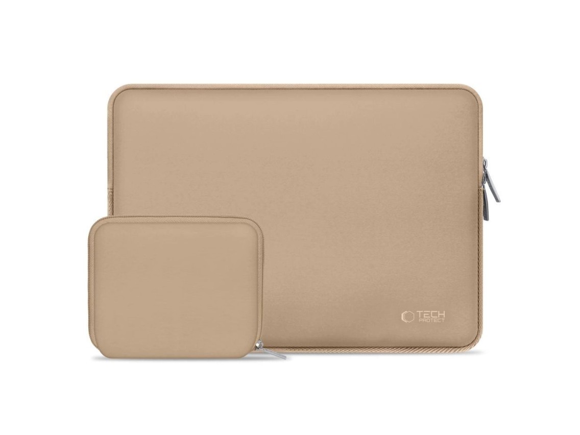 Bolsa para laptop Tech-Protect Neoslim de 13 a 14 polegadas - Bege