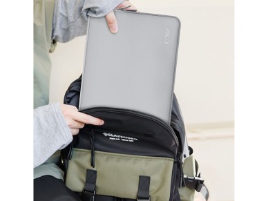 Bolsa para laptop Tech-Protect Neoslim de 13 a 14 polegadas - Cinza Bolsa para laptop Tech-Protect Neoslim de 13 a 14 polegadas - Cinza
