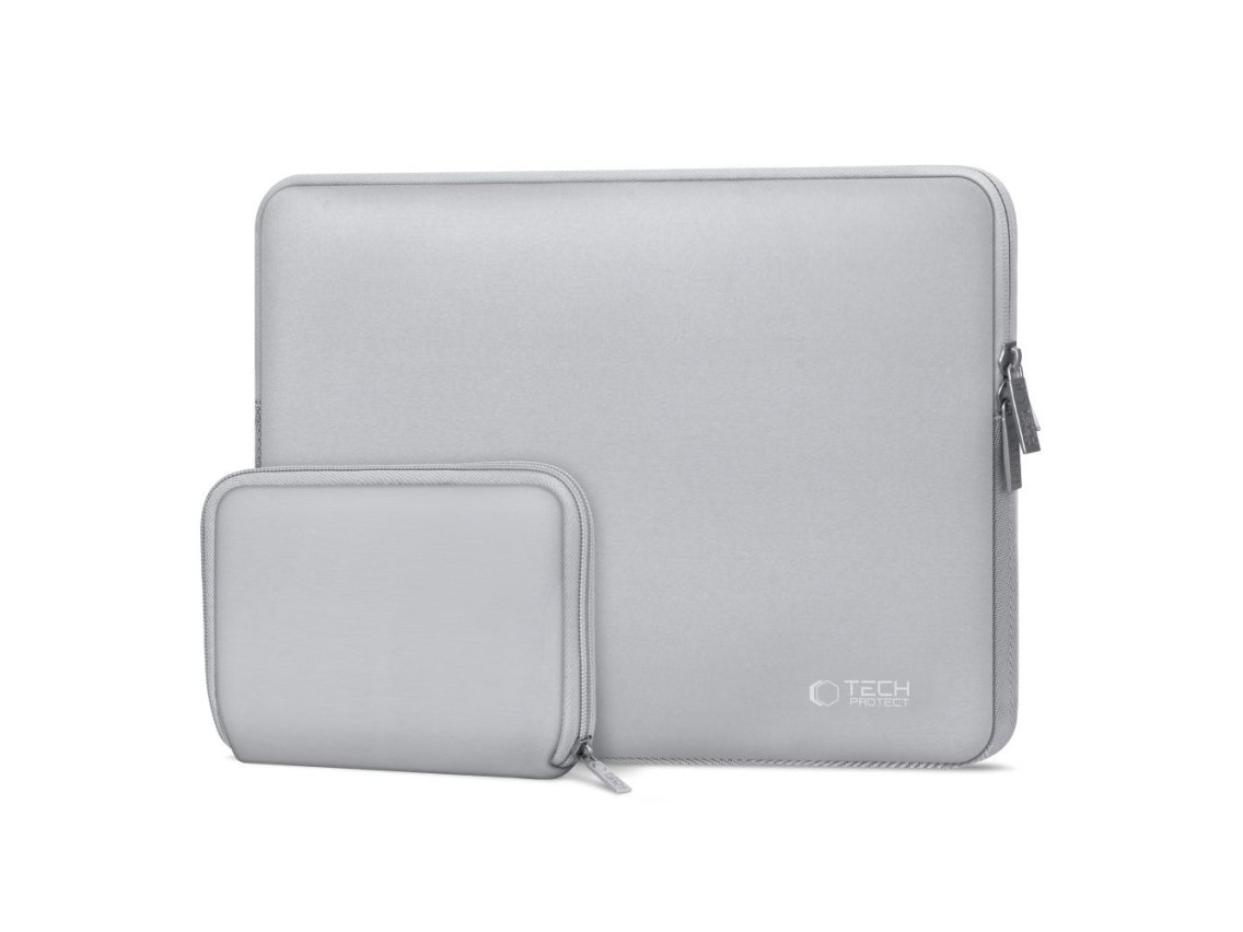 Bolsa para laptop Tech-Protect Neoslim de 13 a 14 polegadas - Cinza
