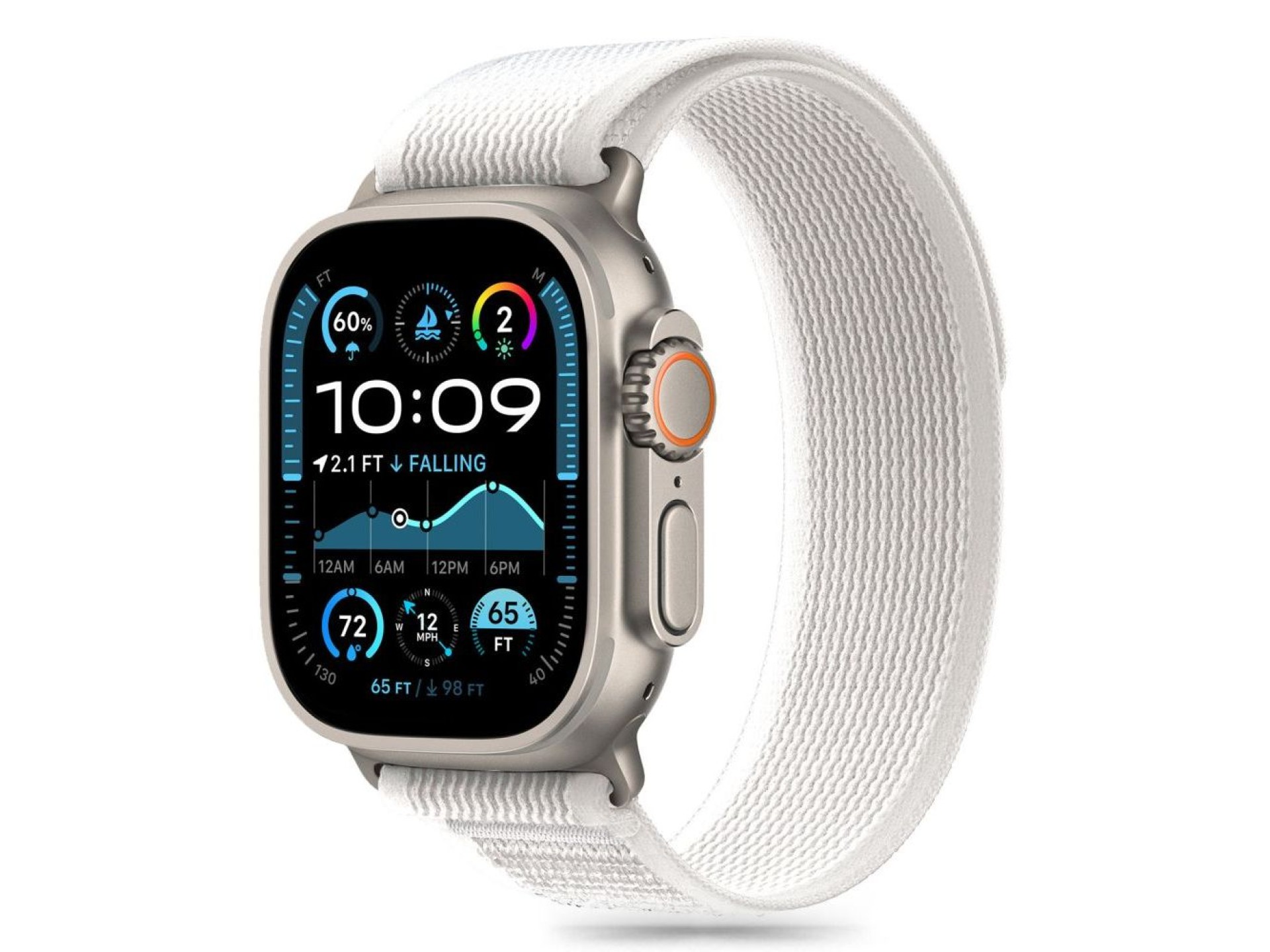 Tech-Protect Nylon Stripe Strap for Apple Watch 6 / 7 / 8 / 9 / 10 / SE / Ultra 1 / 2 (44 / 45 / 46