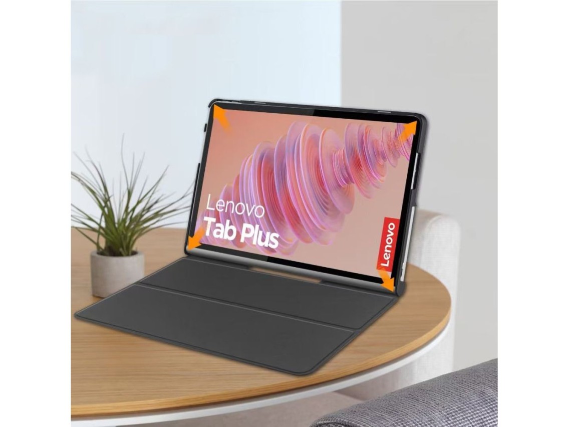 Capa protetora Tech-Protect SmartCase para Lenovo TAB PLUS - Preta