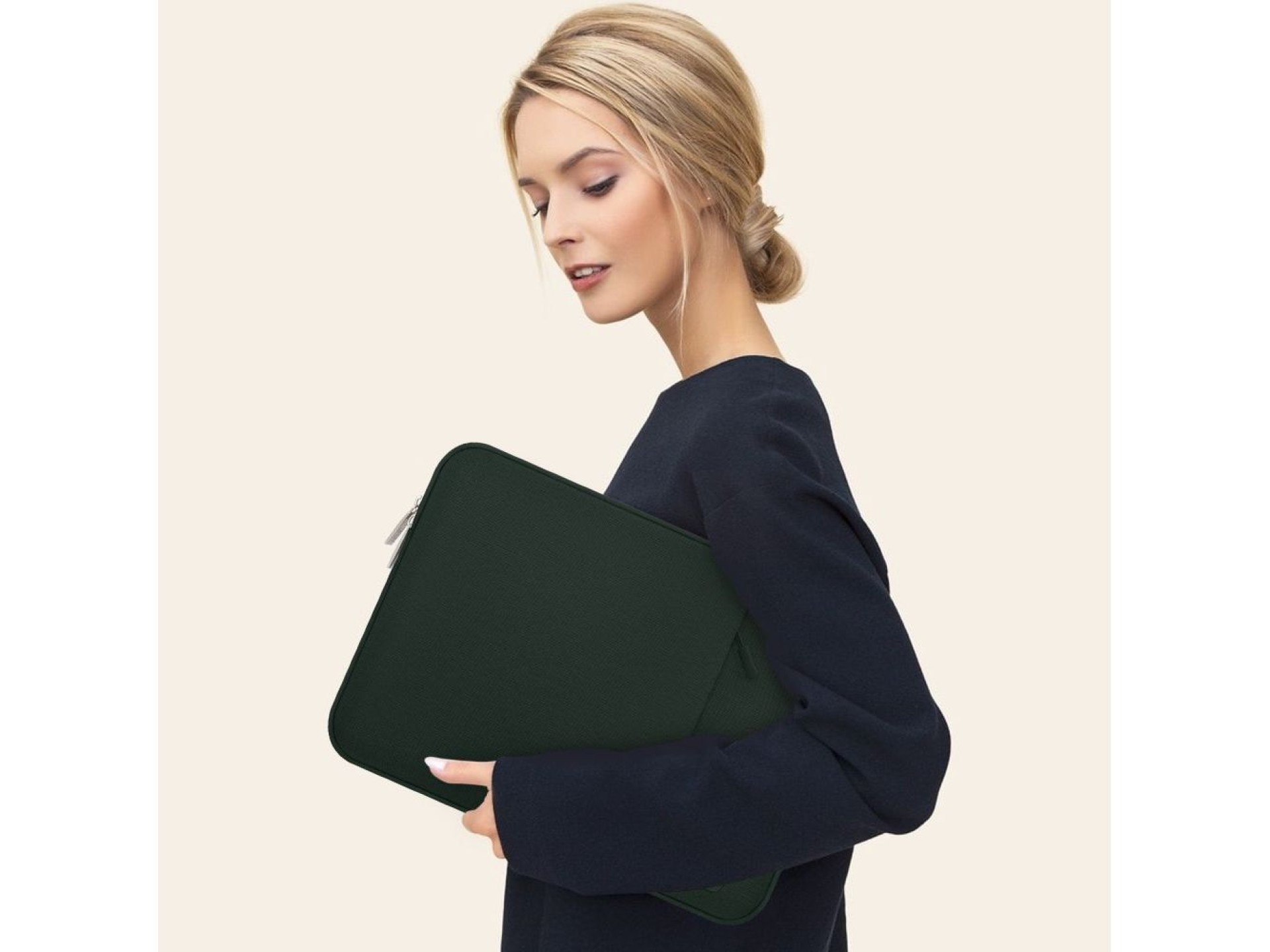 Capa protetora Tech-Protect para laptop de 15 a 16 polegadas - verde