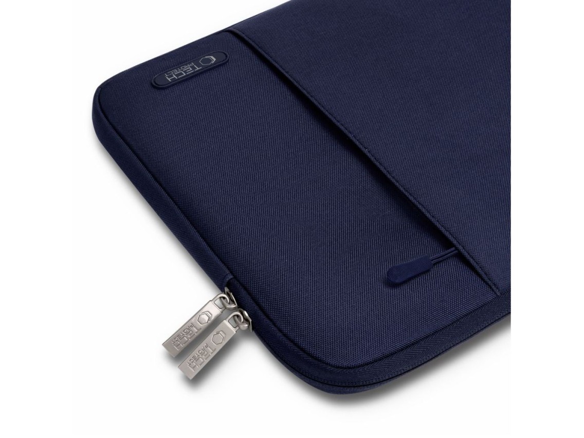 Capa protetora Tech-Protect para laptop de 13 a 14 polegadas - Azul Marinho