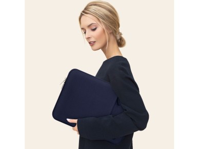 Capa protetora Tech-Protect para laptop de 13 a 14 polegadas - Azul Marinho