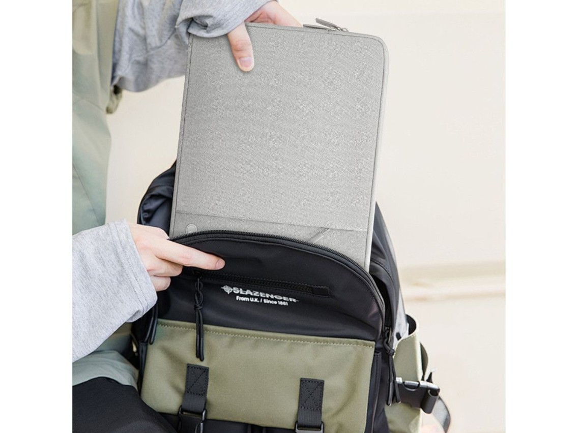 Capa protetora Tech-Protect para laptop de 13 a 14 polegadas - Cinza